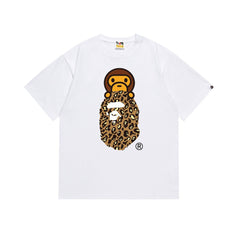 BAPE Leopard Camo Ape Head Graphic T-Shirt