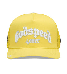 Godspeed Forever Lightning Trucker Hat Yellow