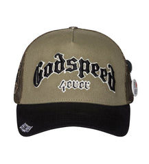 Godspeed Forever Trucker Hat Olive/Black