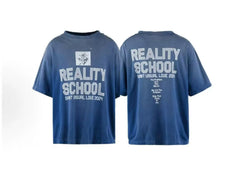 Saint Michael "REALITY SCHOOL" Vintage T-Shirt - Blue