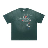 ONSEVENINE "Serendipity Plight" Patchwork Graphic Tee
