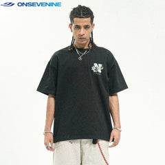 ONSEVENINE "N" Floral Logo Graphic Tee