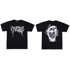 REVENGE Distressed Skull Graphic T-Shirt