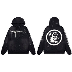 HELLSTAR Star Logo Black Hoodie