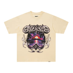 GodSpeed Cream Sunset Graphic Tee