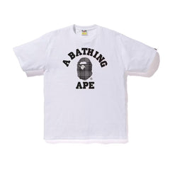 BAPE Check College Tee White/Black