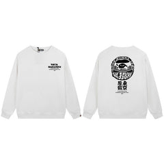 A BATHING APE Tokyo Harajuku Daruma Logo Crewneck Sweatshirt