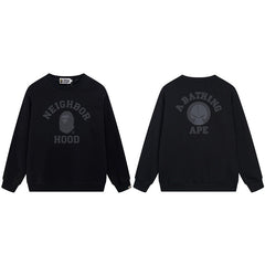 A Bathing Ape Neighborhood Graphic Crewneck Sweatshirt