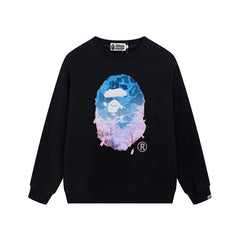BAPE Ape Head Sakura Camo Graphic Crewneck Sweatshirt