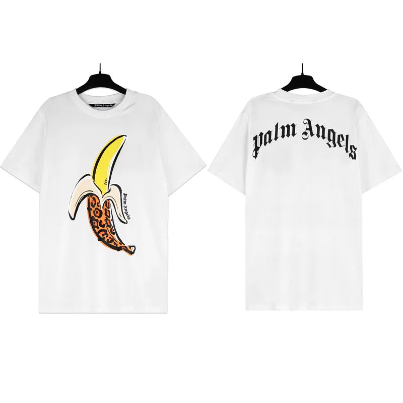 Palm Angels Banana Graphic T-Shirt - White