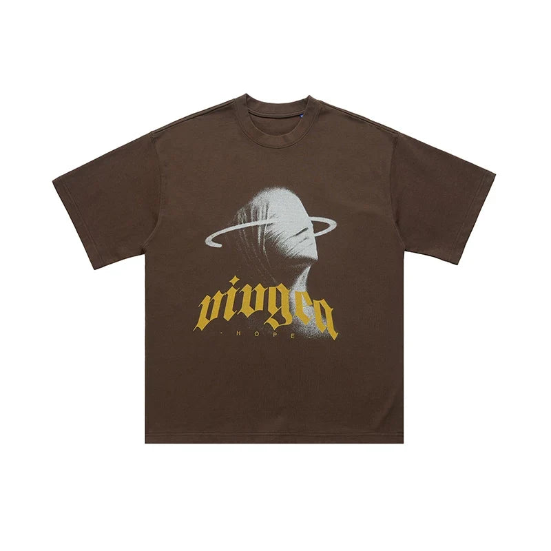 ONSEVENINE Abstract Head Graphic Tee