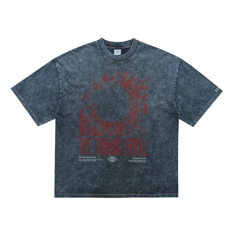 ONSEVENINE "Thinking Spiral" Graphic Tee