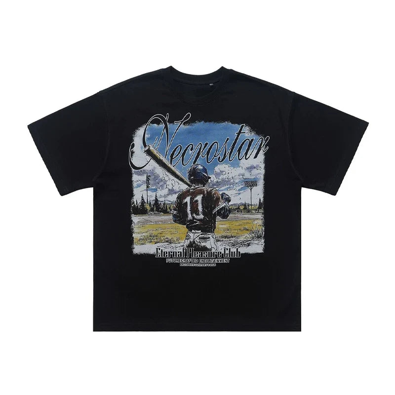 ONSEVENINE "Necrostar" Baseball Player Graphic Tee