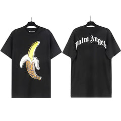 Palm Angels Banana Graphic T-Shirt - Black