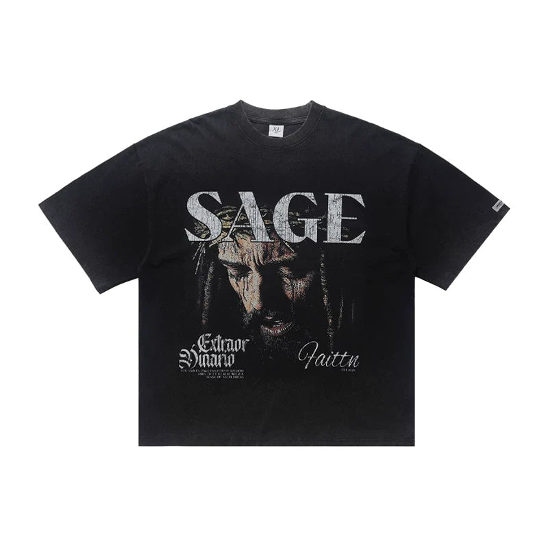 ONSEVENINE "SAGE" Crown of Thorns Graphic Tee