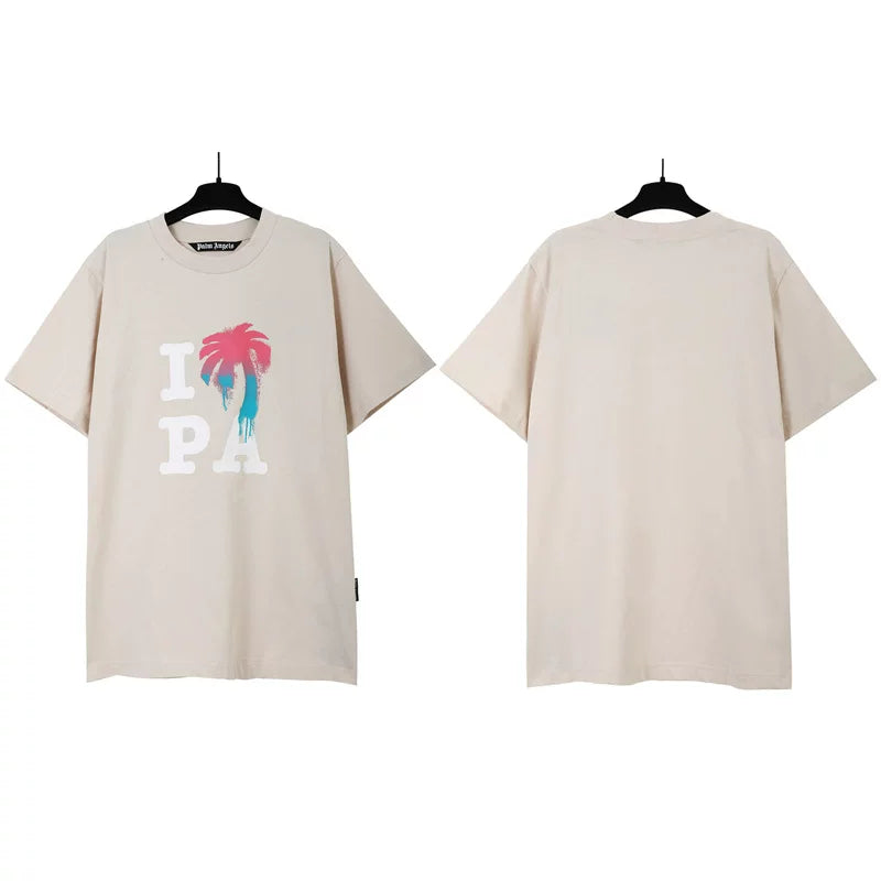 Palm Angels I Love PA Graphic T-Shirt - Beige