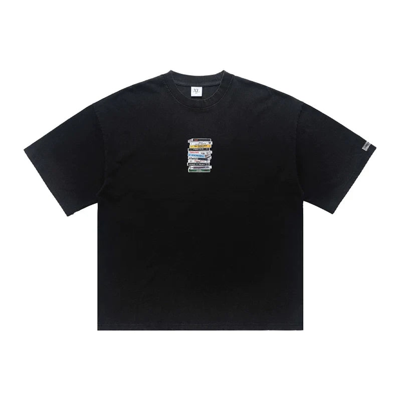 ONSEVENINE Stacked Tape Graphic Tee