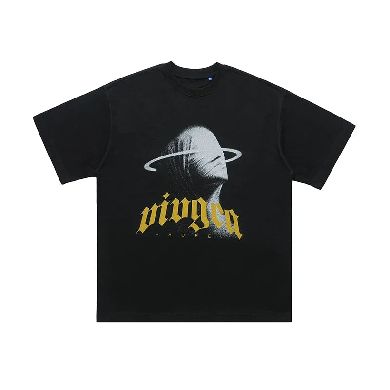 ONSEVENINE Abstract Head Graphic Tee