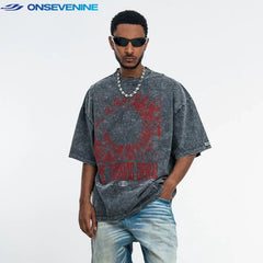ONSEVENINE "Thinking Spiral" Graphic Tee