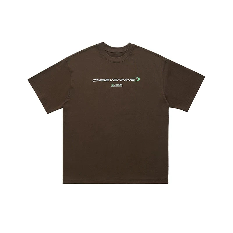 ONSEVENINE Tech-Font Minimalist Logo Tee