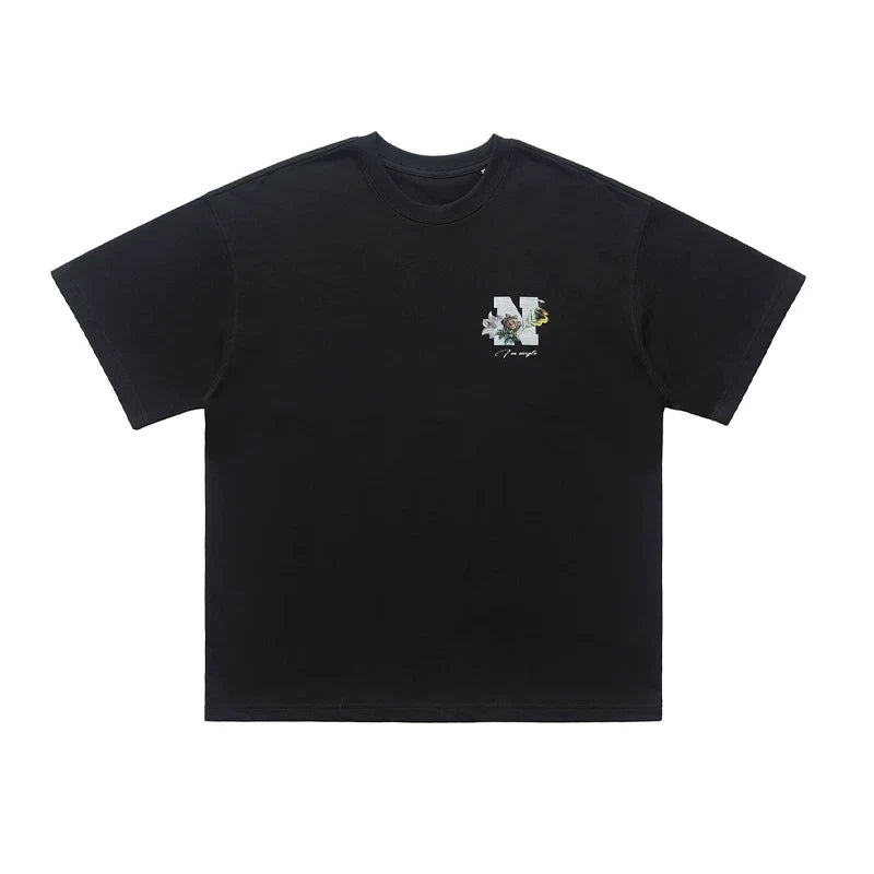 ONSEVENINE "N" Floral Logo Graphic Tee