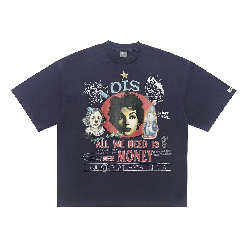 ONSEVENINE "All We Need Is Money" Graphic Tee