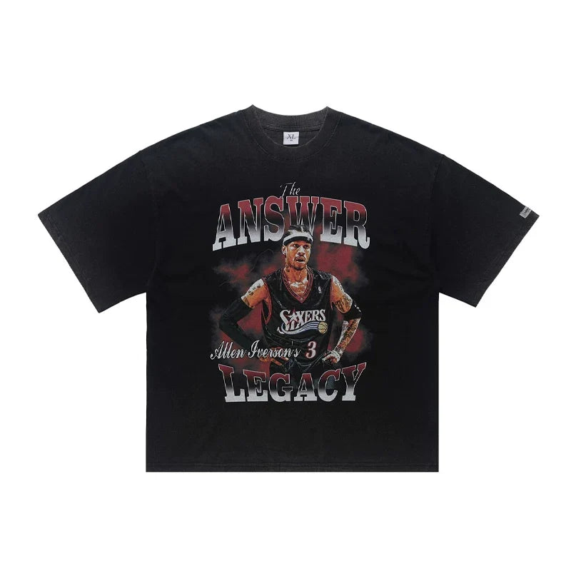 ONSEVENINE Allen Iverson "The Answer Legacy" Graphic Tee