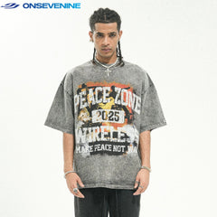 ONSEVENINE "Peace Zone" Graphic Tee
