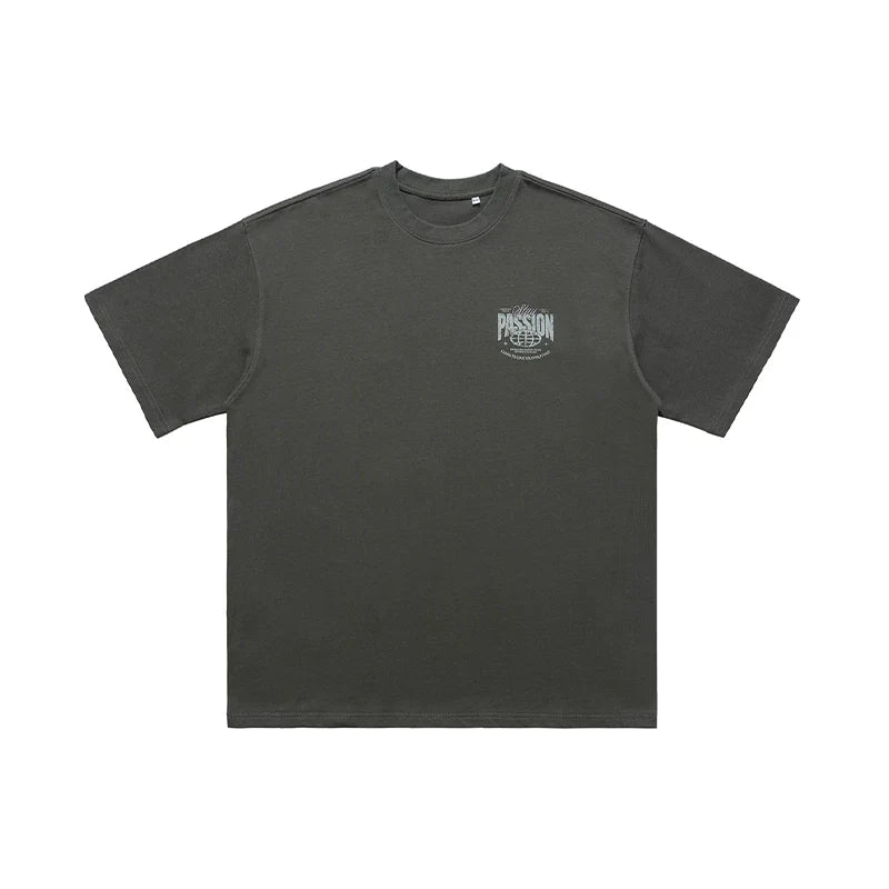 ONSEVENINE "Stay Passion" Minimalist Chest Graphic Tee