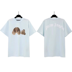 Palm Angels Headless Bear Graphic T-Shirt - Light Blue