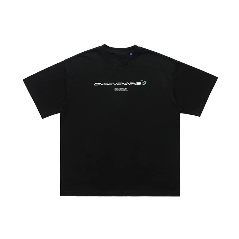 ONSEVENINE Tech-Font Minimalist Logo Tee