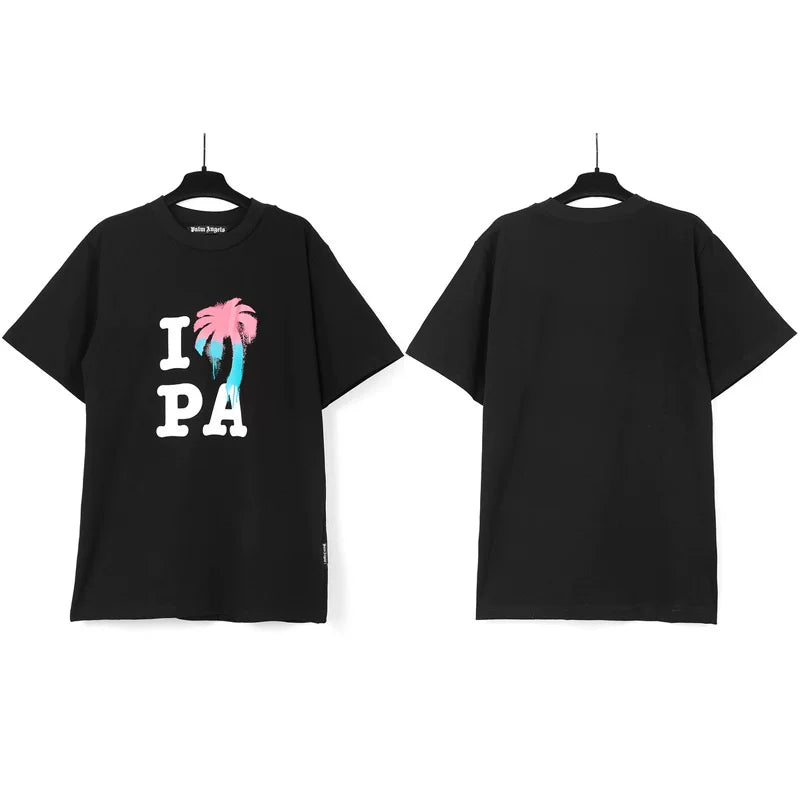 Palm Angels I Love PA Graphic T-Shirt - Black