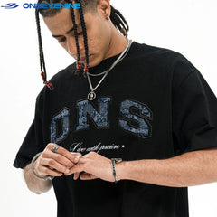 ONSEVENINE "ONS / Live with Passion" Varsity Graphic Tee