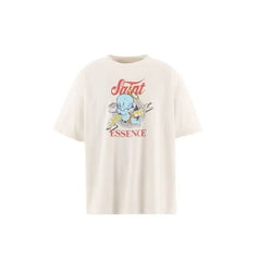 Saint Michael Cartoon Ghost "ESSENCE" Vintage  T-Shirt - Off-White