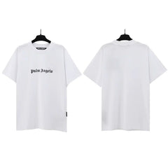 Palm Angels Classic Small Gothic Logo T-Shirt - White