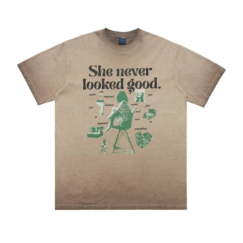 ONSEVENINE "She Never Looked Good" Graphic Tee