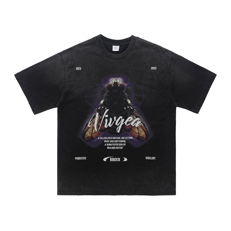 ONSEVENINE "Vivgea" Insect Graphic Tee