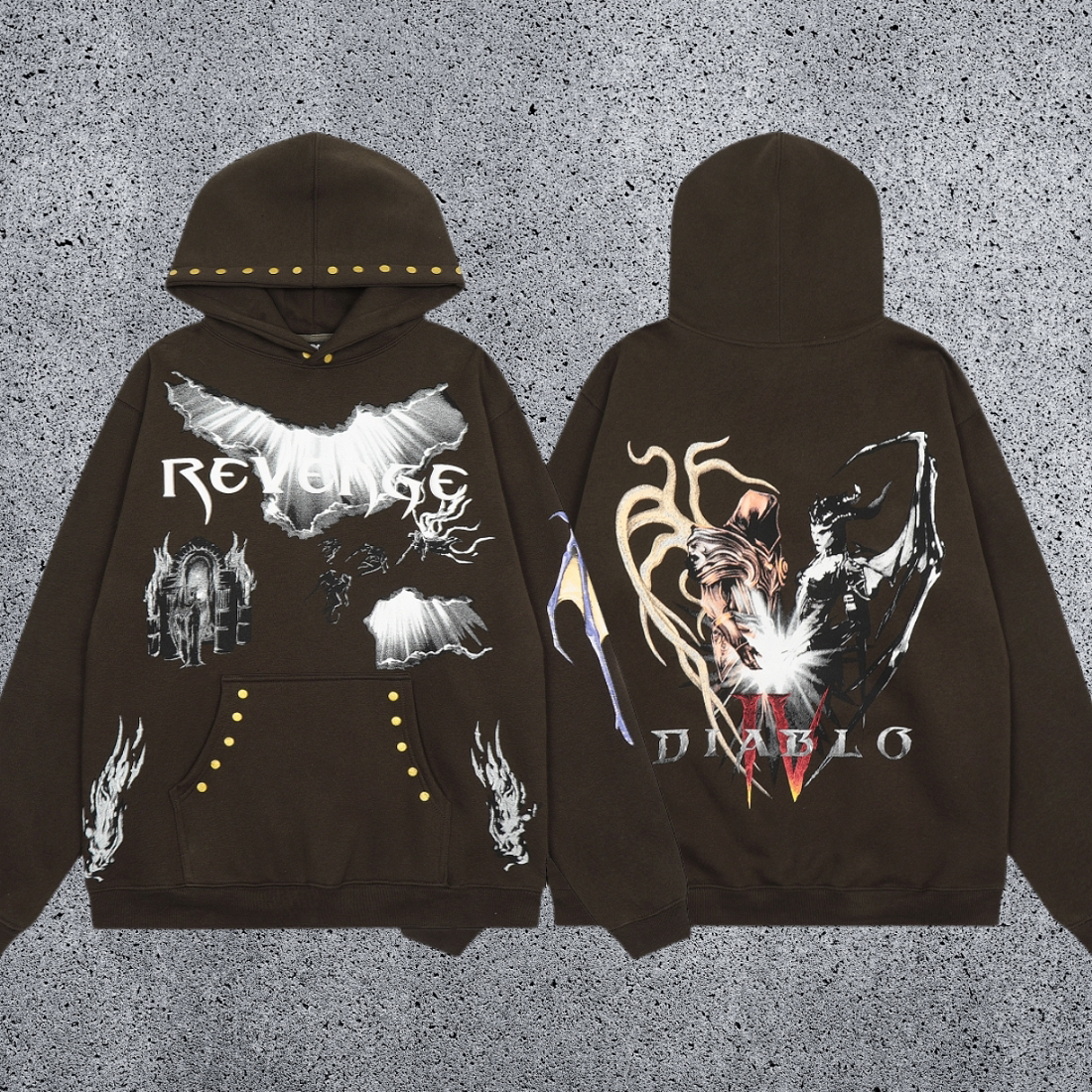 REVENGE Diablo Graphic Fleece Hoodie