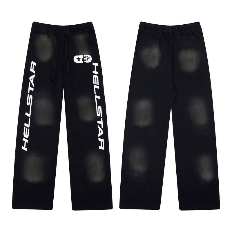 HELLSTAR Logo Print Sweatpants Black