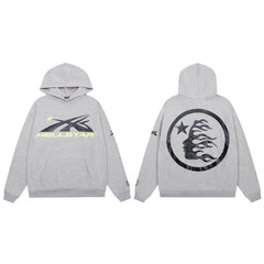 HELLSTAR Star Graphic Grey Hoodie