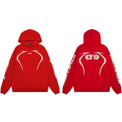HELLSTAR Arc Graphic Red Hoodie