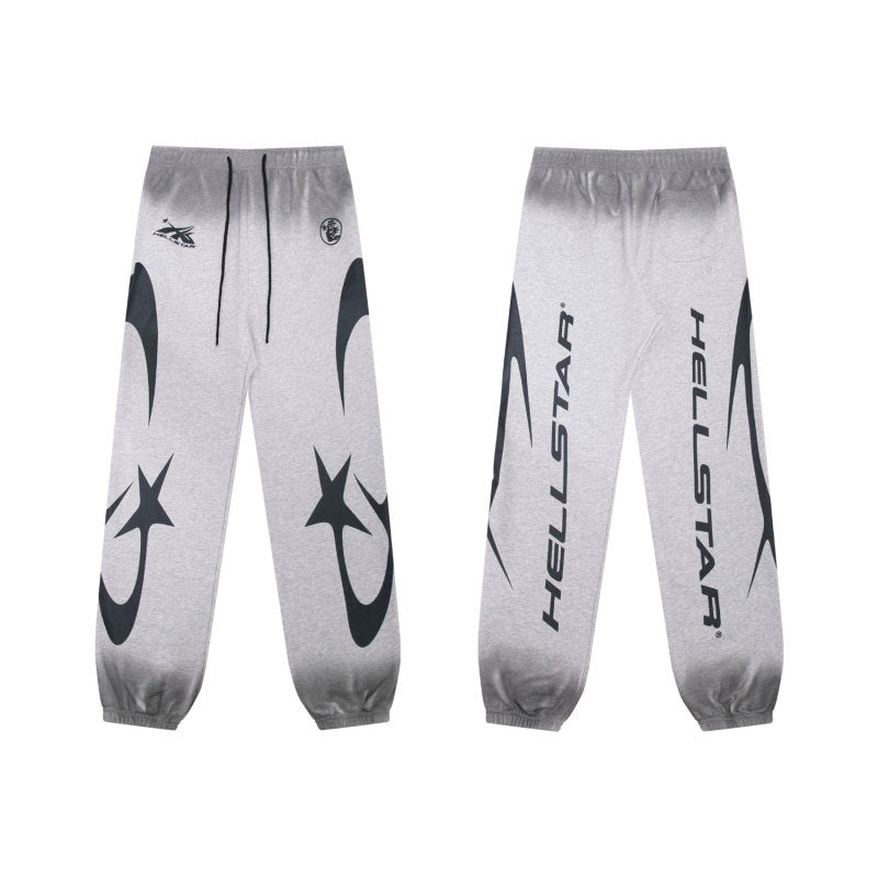 HELLSTAR Star Flame Grey Sweatpants