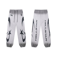 HELLSTAR Star Flame Grey Sweatpants