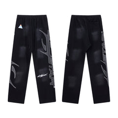 HELLSTAR Future Graphic Sweatpants Black