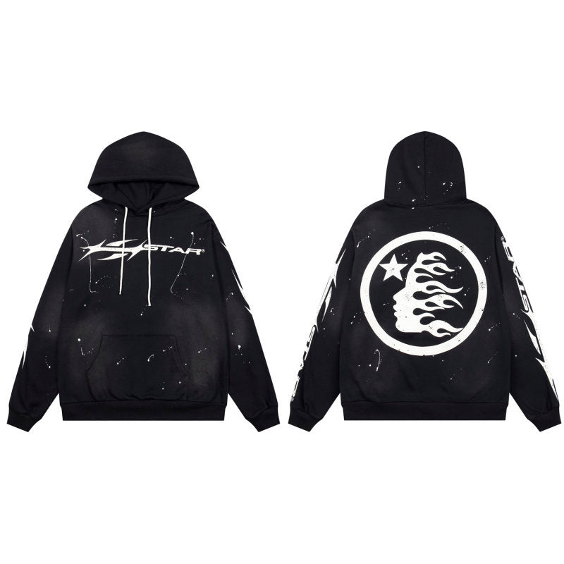 HELLSTAR Star Logo Black Hoodie