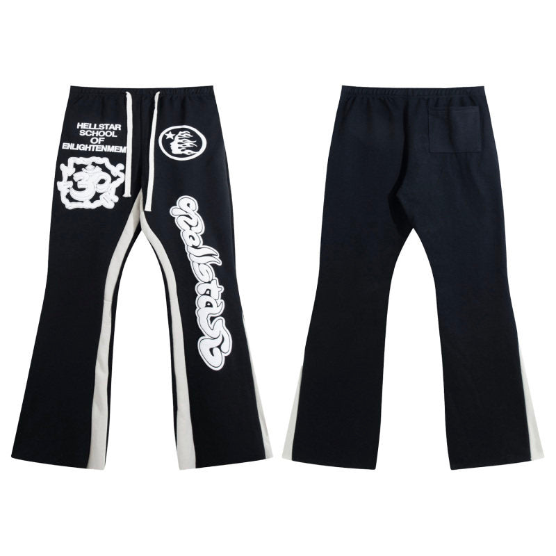 HELLSTAR School Graphic Flare Sweatpants Black