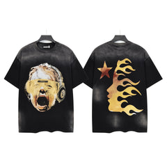 HELLSTAR Star Skull Graphic T-Shirt – Black