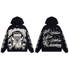 HELLSTAR Black Victory Graphic Pullover Hoodie