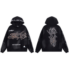 HELLSTAR Black Path to Paradise Graphic Hoodie