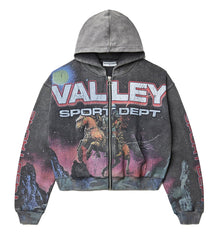 Vale Forever Neptune Zip Up Hoodie Black